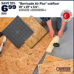 RONA Barricade Air Plus subfloor 23 x 23 x 3/4 offer