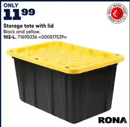 RONA RONA Storage tote with lid offer