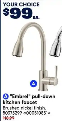 RONA VALU+ Embrel pull-down kitchen faucet offer