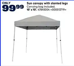 RONA Valu+ 10' x 10' Sun canopy with slanted legs offer