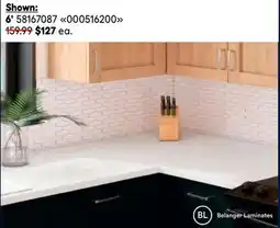 RONA All BELANGER aluma marble and roca bosco laminate countertops offer