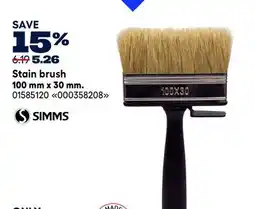RONA SIMMS Stain brush 100 mm x 30 mm offer