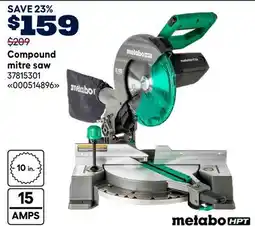 RONA Metabo HPT Compound mitre saw offer