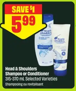 FreshCo Head & Shoulders Shampoo or Conditioner 315-370 mL Selected Varieties offer