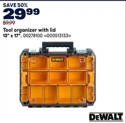 RONA DEWALT Tool organizer with lid 13 x 17 offer