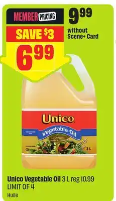 FreshCo Unico Vegetable Oil 3 L Huile offer