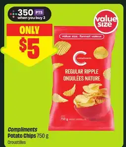 FreshCo Compliments Potato Chips 750 g Croustilles offer