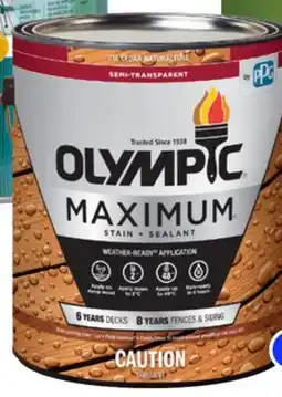 RONA 3.78 L OLYMPIC exterior stain and paint offer