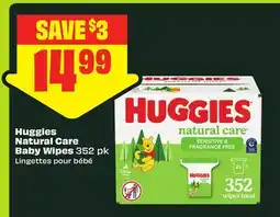FreshCo Huggies Natural Care Baby Wipes 352 pk Lingettes pour bébé offer