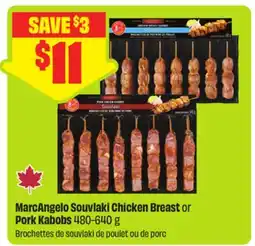 FreshCo MarcAngelo Souvlaki Chicken Breast or Pork Kabobs offer
