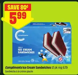 FreshCo Compliments Ice Cream Sandwiches offer