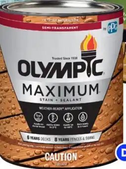 RONA OLYMPIC exterior stain and paint offer