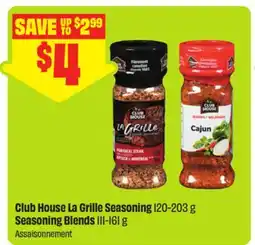 FreshCo Club House La Grille Seasoning 120-203 g Seasoning Blends 111-161 g offer