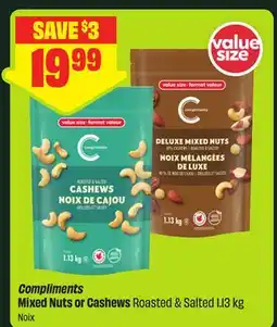 FreshCo Compliments Mixed Nuts or Cashews Roasted & Salted offer