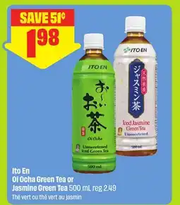 FreshCo Ito En Oi Ocha Green Tea or Jasmine Green Tea 500 mL - Dragon Boat offer