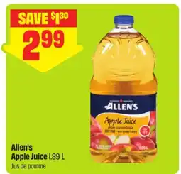 FreshCo Allen's Apple Juice offer