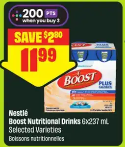 FreshCo Nestlé Boost Nutritional Drinks 6x237 mL Selected Varieties offer