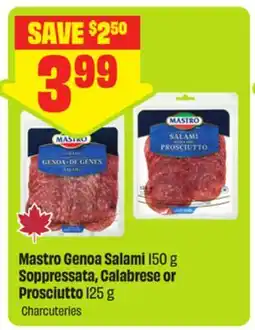 FreshCo Mastro Genoa Salami I50 g Soppressata, Calabrese or Prosciutto I25 g offer