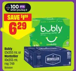 FreshCo Bubly I2x355 mL or Montellier I0x355 mL offer
