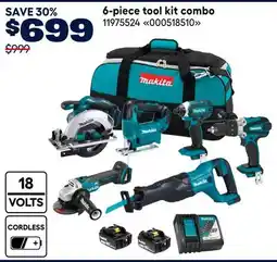RONA Makita 6-piece tool kit combo offer