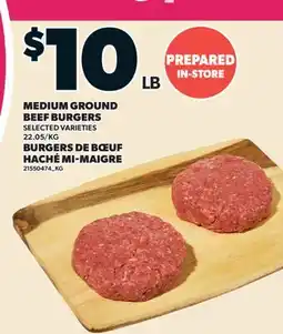 Valu-mart BURGERS DE BŒUF HACHÉ MI-MAIGRE offer