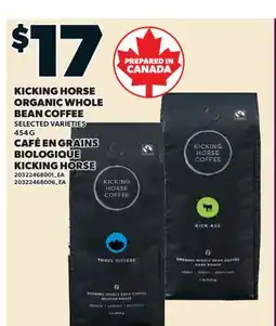 Valu-mart CAFÉ EN GRAINS BIOLOGIQUE KICKING HORSE offer
