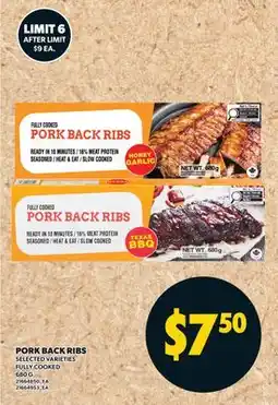 Valu-mart PORK BACK RIBS offer