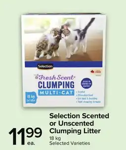Metro SELECTION SCENTED OR UNSCENTED CLUMPING LITTER offer