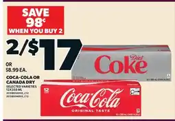 Valu-mart COCA-COLA OR CANADA DRY offer