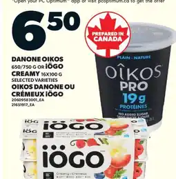 Valu-mart OIKOS DANONE, 650/750 G OU CRÉMEUX IÖGO offer