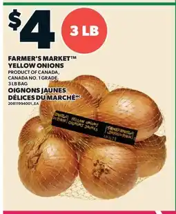 Valu-mart OIGNONS JAUNES DÉLICES DU MARCHÉ, 3 LB BAG offer