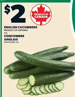 Valu-mart CONCOMBRE ANGLAIS, 3'S offer