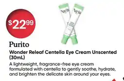 Healthy Planet Purito Wonder Releaf Centella Eye Cream Unscented offer