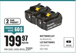 BMR BATTERIES LXT offer