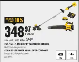 BMR ENS. TAILLE-BORDURE ET SOUFFLEUR SANS FIL offer