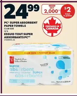 Valu-mart ESSUIE-TOUT SUPER ABSORBANTS PC, 12'S offer