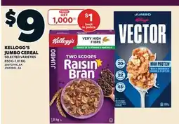 Valu-mart KELLOGG'S JUMBO CEREAL, 850 G-1.01 KG offer