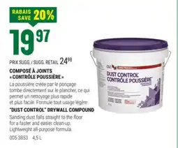BMR COMPOSÉ À JOINTS CONTRÔLE POUSSIÈRE offer