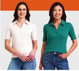 Mark's Short-Sleeve Johnny Collar Tops offer