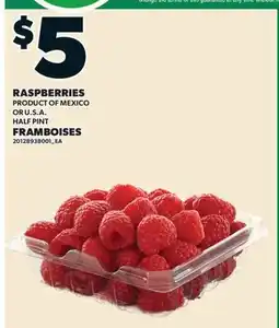 Valu-mart FRAMBOISES offer