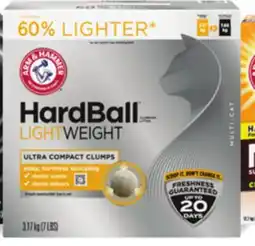 Metro ARM & HAMMER HARDBALL CAT LITTER offer