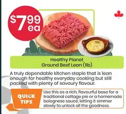 Healthy Planet Healthy Planet Ground Beef Lean offer