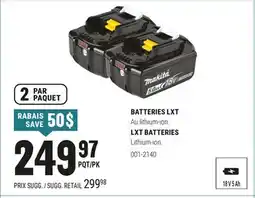 BMR BATTERIES LXT offer