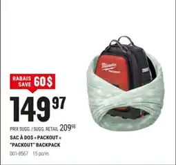 BMR SAC À DOS PACKOUT offer