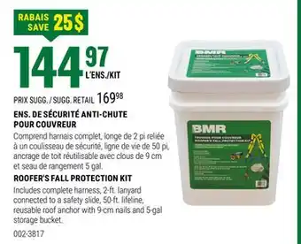 BMR ENS. DE SÉCURITÉ ANTI-CHUTE POUR COUVREUR offer