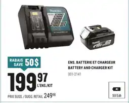 BMR ENS. BATTERIE ET CHARGEUR offer