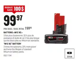 BMR BATTERIE  M12 XC  offer
