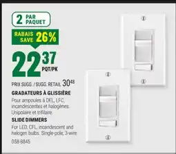 BMR GRADATEURS À GLISSIÈRE offer