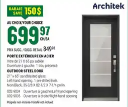BMR PORTE EXTÉRIEURE EN ACIER offer