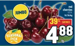 Marché Adonis red cherries offer